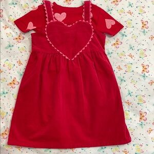 Heart jumpsuit dress set